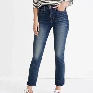 Madewell Rivet & Thread High-Rise Stovepipe Jeans NWT Size 28